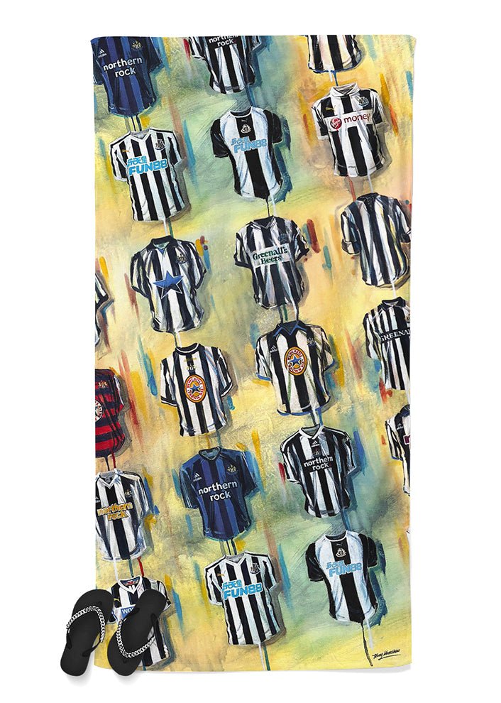 Newcastle Shirts - Beach Towel - Terry Kneeshaw Art