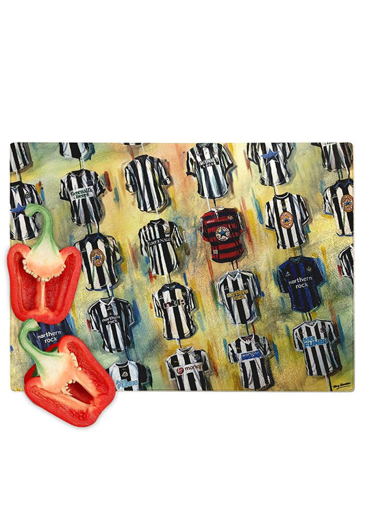 Newcastle Shirts - Chopping Board - Terry Kneeshaw Art