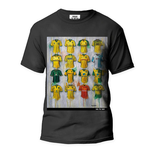 Norwich FC - A Canaries Collection T Shirt - Terry Kneeshaw Art