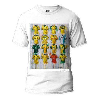 Norwich FC - A Canaries Collection T Shirt - Terry Kneeshaw Art