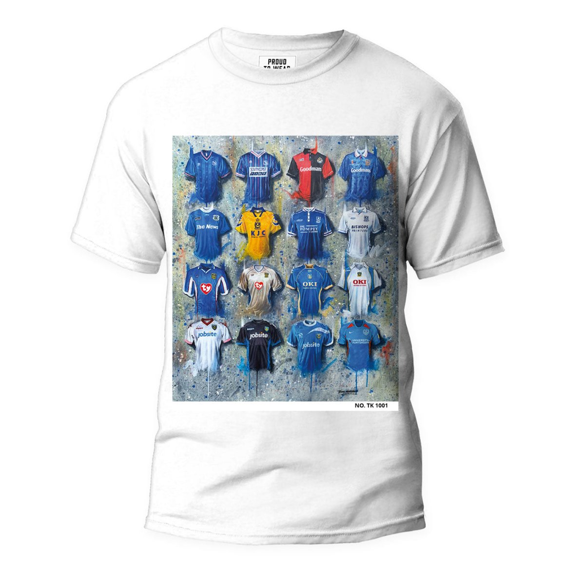 Portsmouth FC A Pompey Collection T Shirt - Terry Kneeshaw Art