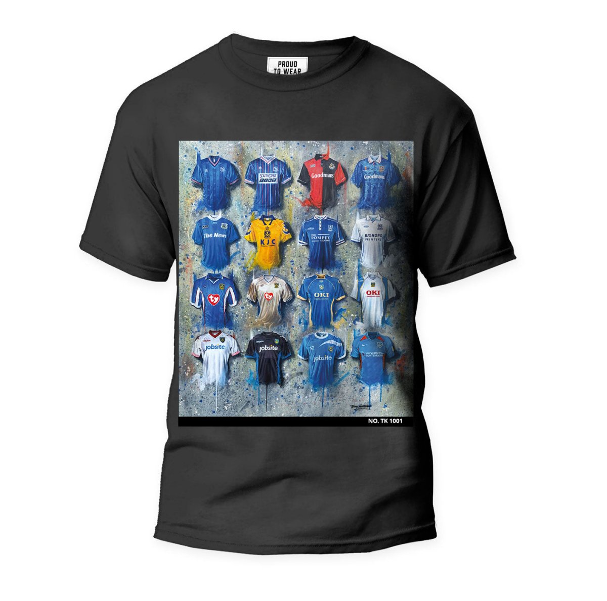 Portsmouth FC A Pompey Collection T Shirt - Terry Kneeshaw Art