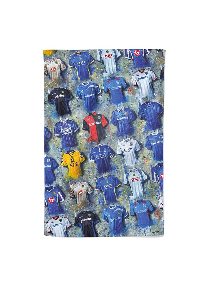 Portsmouth Shirts - A Pompey Collection Tea Towel - Terry Kneeshaw Art