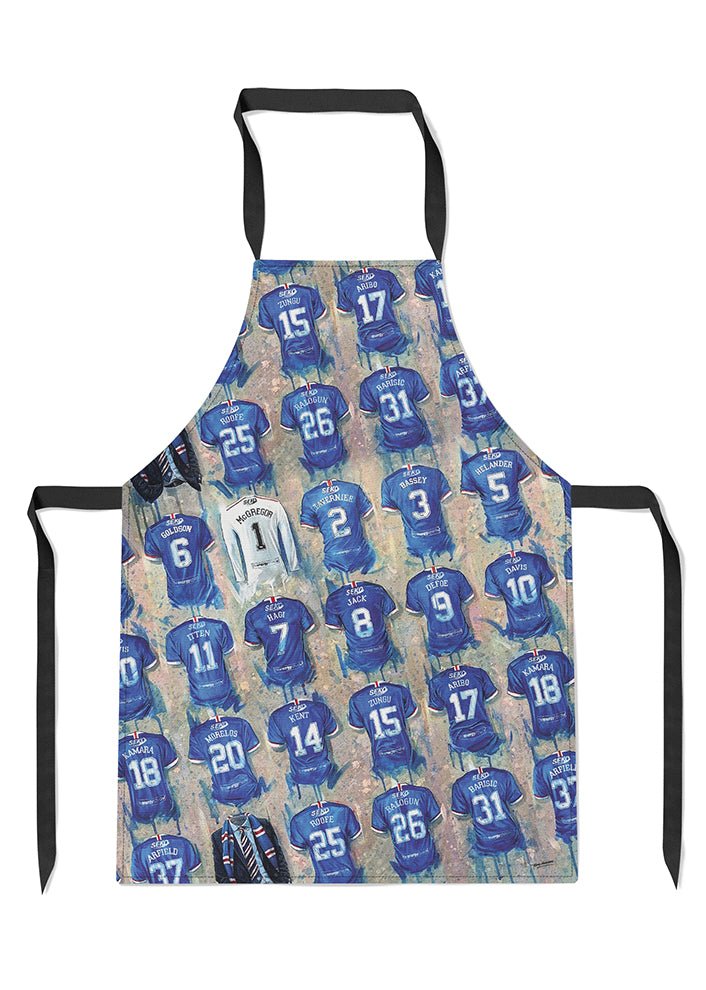 Rangers Shirts - A Champions Collection Apron - Terry Kneeshaw Art