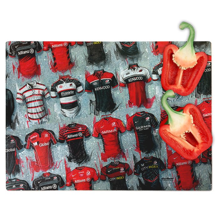 Saracens - A Sarries Collection Chopping Board - Terry Kneeshaw Art