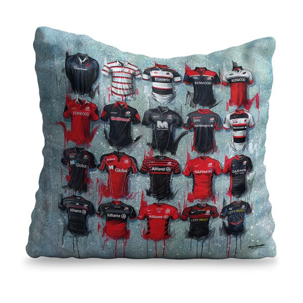 Saracens - A Sarries Collection Cushion - Terry Kneeshaw Art