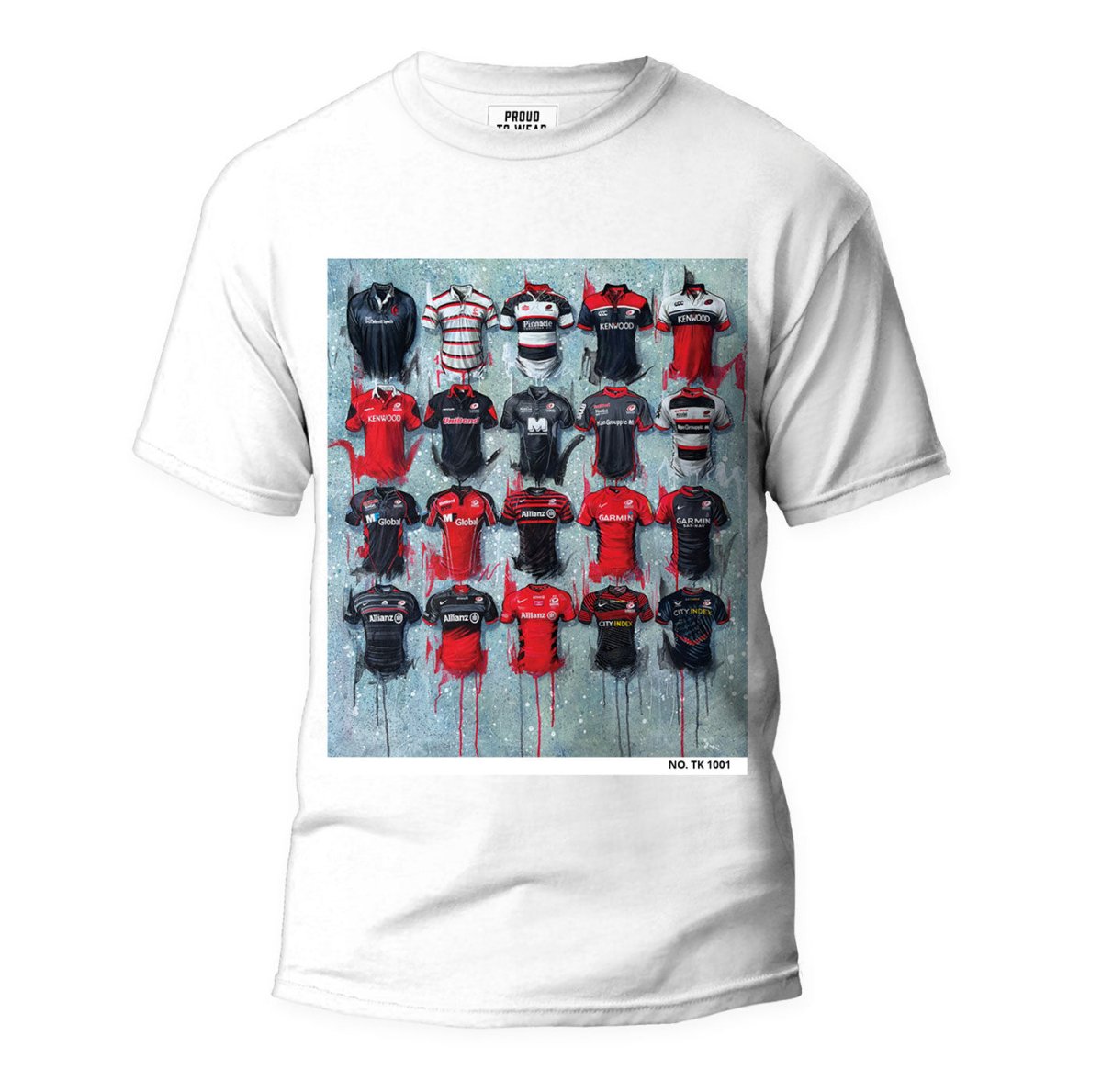 Saracens A Sarries T Shirt Collection - Terry Kneeshaw Art