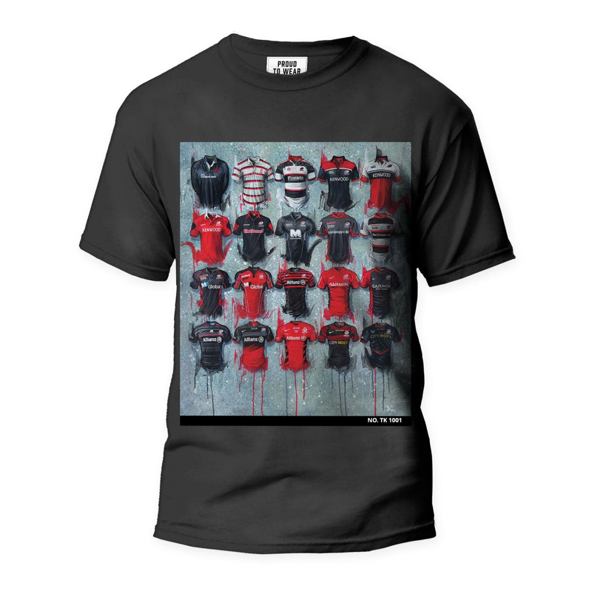 Saracens A Sarries T Shirt Collection - Terry Kneeshaw Art