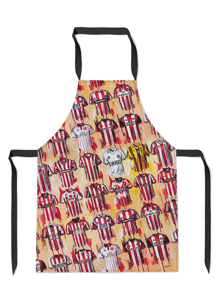 Sheffield United Shirts - A Blades Collection Apron - Terry Kneeshaw Art