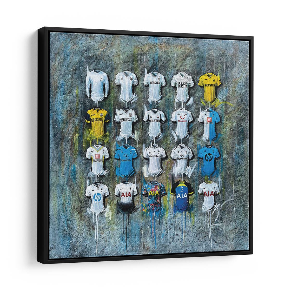 Spurs FC 2022 Shirts - The Hotspurs Collection - 30x30 Canvas - Terry Kneeshaw Art