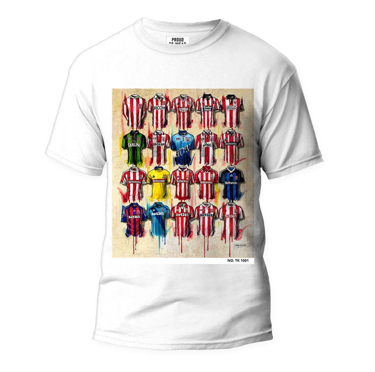 Stoke City FC a Potters T Shirt Collection - Terry Kneeshaw Art