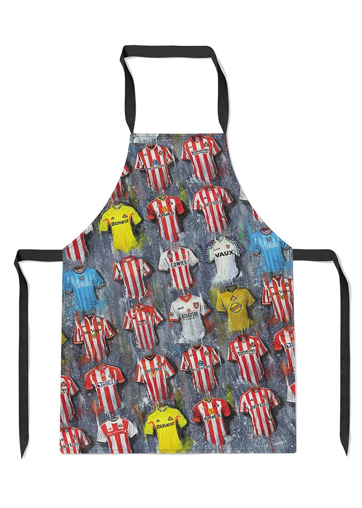 Sunderland Shirts - A Black Cat's Collection Apron - Terry Kneeshaw Art