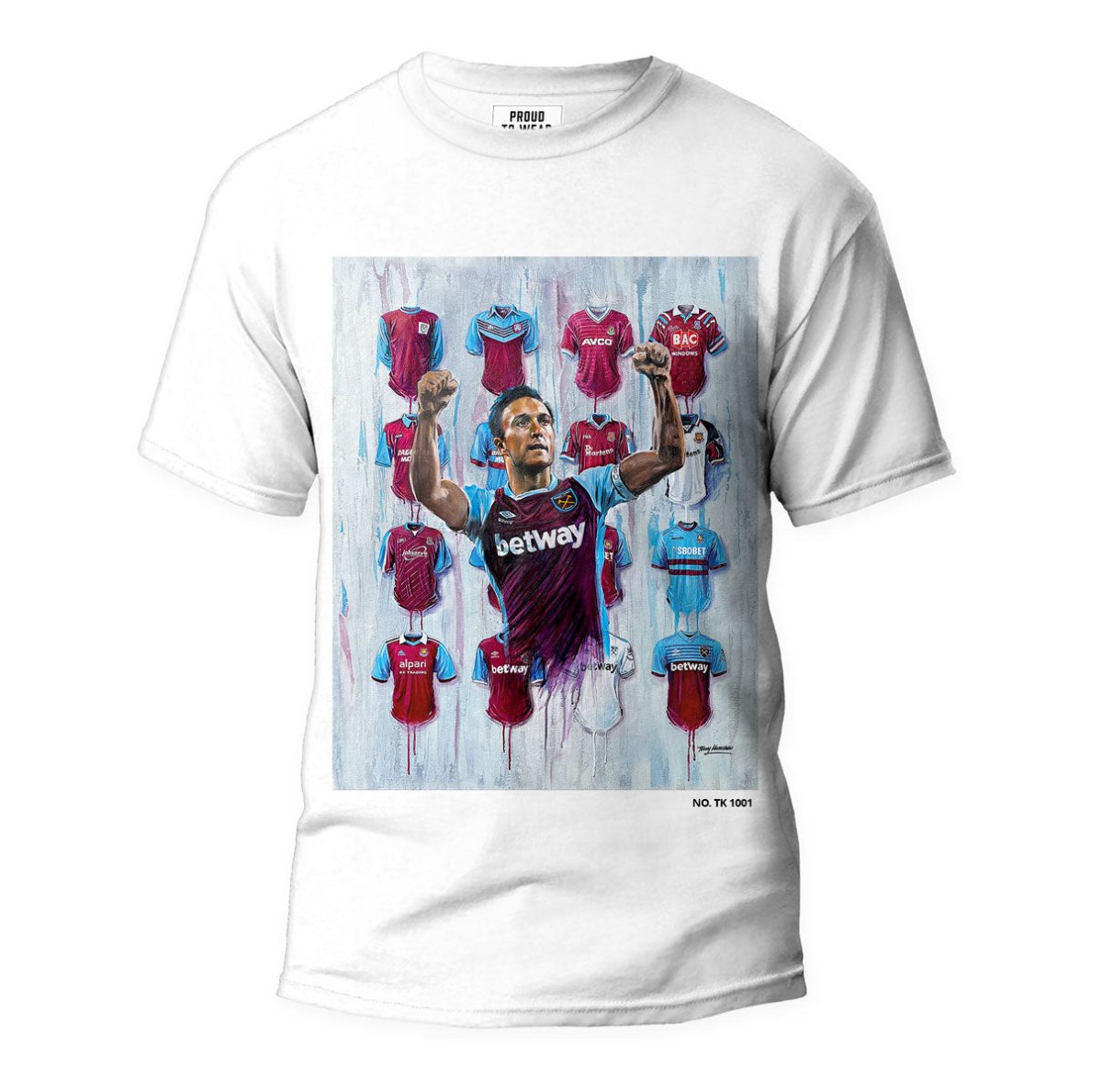 The Mr West Ham - T Shirt - Terry Kneeshaw Art