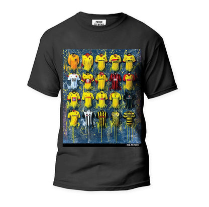 Watford FC Shirts - T Shirt - Terry Kneeshaw Art