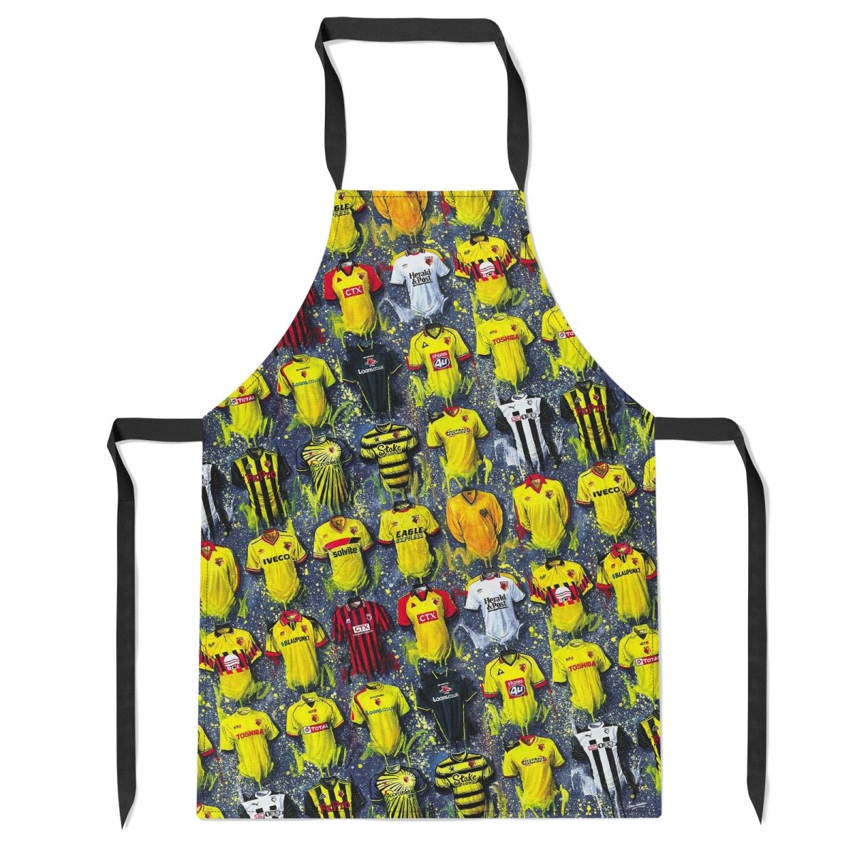 Watford Shirts - A Hornet's Collection Apron - Terry Kneeshaw Art