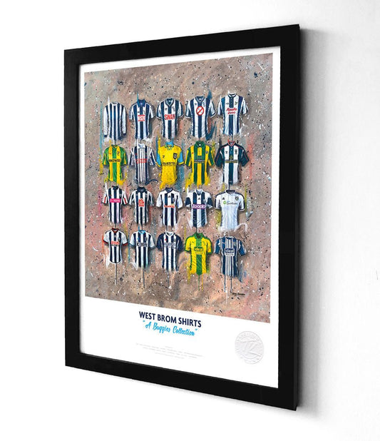 West Brom FC Shirts A3 - Terry Kneeshaw Art