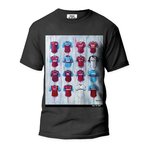 West Ham - A Hammers Collection T Shirt - Terry Kneeshaw Art